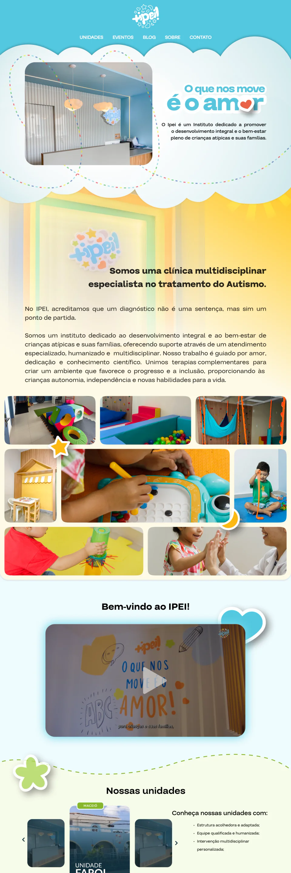 Site +ipei, Clínica multidisciplinar para autismo