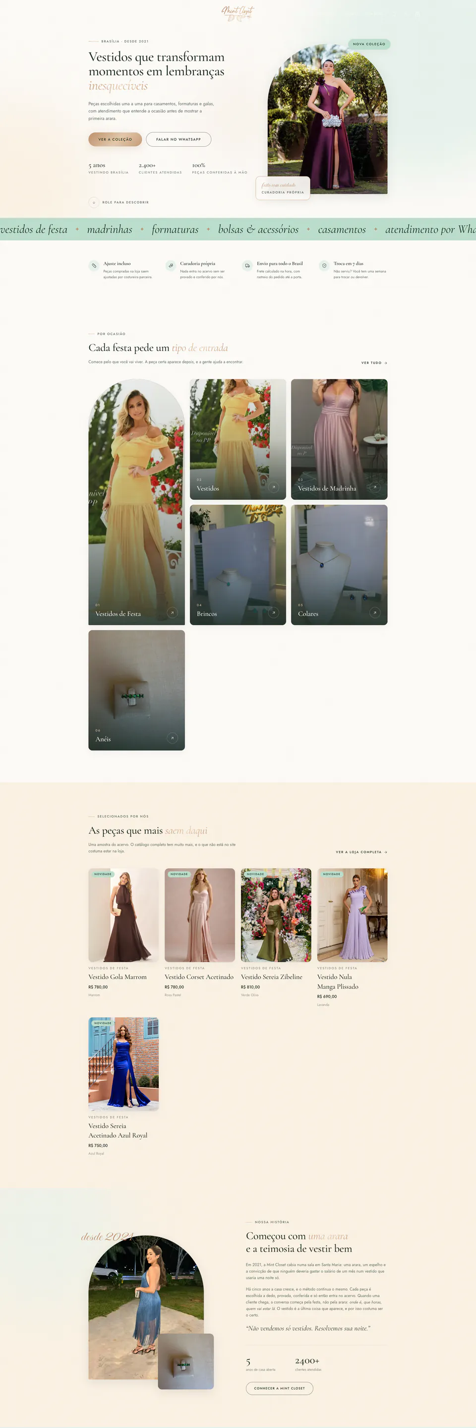 Mint Closet, Site