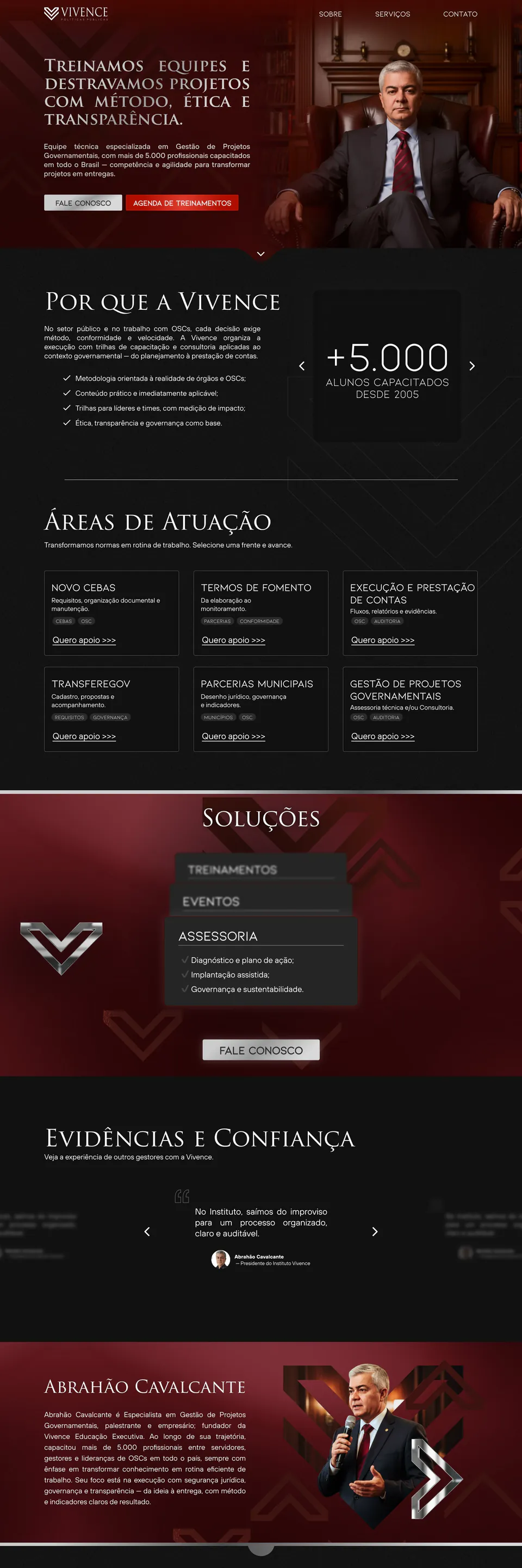 Vivence, Site